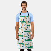 Tablier Cute crocodiles seamless pattern. Cartoon animals. (Porté)