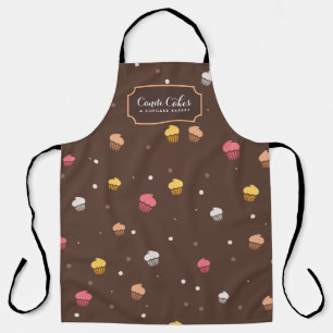Tablier Cute Cupcakes boulangerie Motif Brown