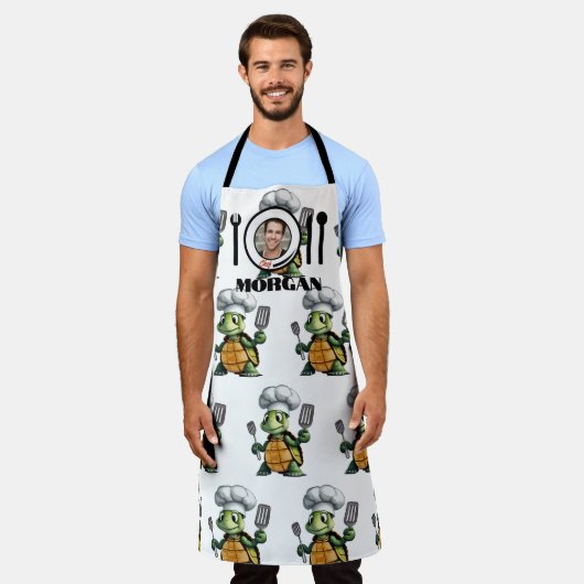 Tablier Cute de Turtle Chef (Porté)