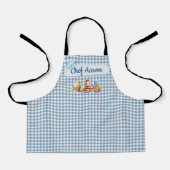 Tablier Cute Dessert Sweet Traitements Enfants En vichy Bl (Recto)