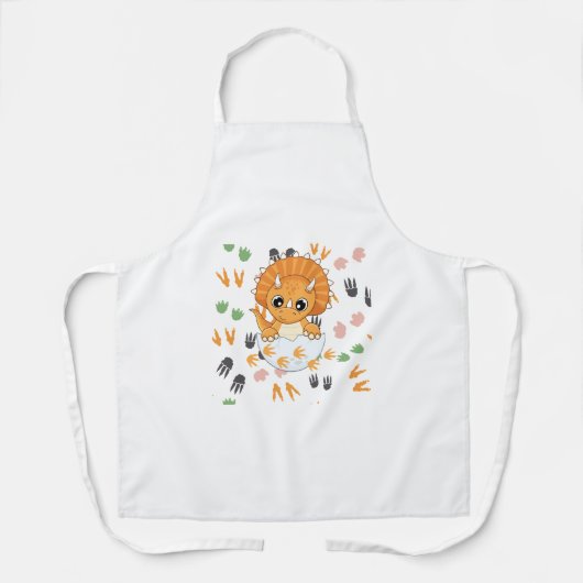 Tablier Cute dino (Recto)