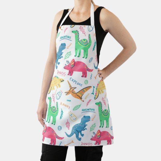 Tablier Cute Dinosaur Aventure Explorez le Motif Apron (Insitu)