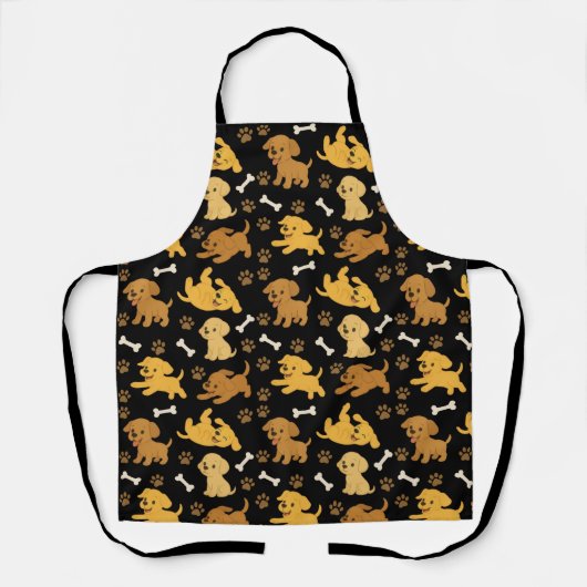 Tablier Cute Dog Pattern (Recto)