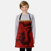 Tablier Cute Dragon Chinois Nouvel An Zodiac Anniversaire  (Porté)