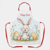 Tablier Cute Easter Bunny And Eggs Trendy Collection (Recto)