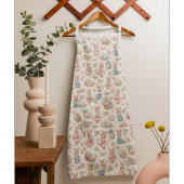 Tablier Cute Easter Bunny Floral Pattern - Pastel Spring