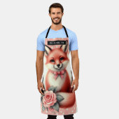 Tablier Cute Floral Baby Fox (Porté)