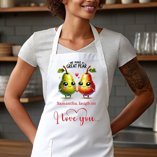 Tablier Cute Food Custom Name Best Love Gift Apron