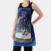 Tablier Cute fox inside a snow globe (Insitu)