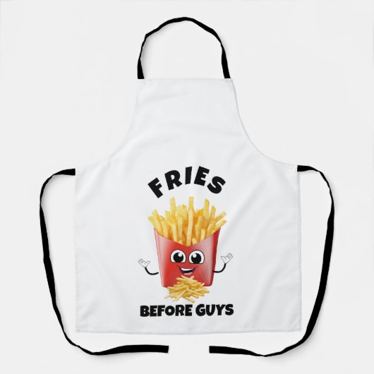Tablier Cute Fries Sweat - shirt à capuche de dessin & Tee (Recto)
