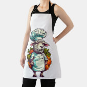 Tablier Cute Funny Sheep Chef adorable Animal Graphisme (Insitu)