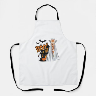 Tablier Cute Giraffe Boo Amusant Costume d'Halloween Zoo L