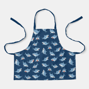 Tablier Cute Great White Sharks Motif Océan