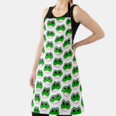 Tablier Cute grenouille souriante (Insitu)