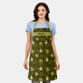 Tablier Cute Grenouille souriante Apron (Porté)
