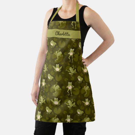 Tablier Cute Grenouille souriante Apron (Insitu)