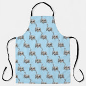 Tablier Cute Grey Jouer Kitty Chat (Recto)