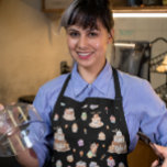 Tablier Cute Halloween Dessert Motif Apron<br><div class="desc">Un tablier d'Halloween ludique avec un motif fantaisiste de gâteries éffrayantes-sucrées. Des gâteaux, des cupcakes, des biscuits et des bonbons à l'aquarelle avec des détails festifs comme des citrouilles et des fantômes s'élèvent contre un arrière - plan sombre. Parfait pour la cuisson, la cuisine ou l'accueil de fêtes d'Halloween, cet...</div>