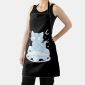 Tablier Cute Halloween Kitten Chat Gothique Esthétique Ess (Insitu)