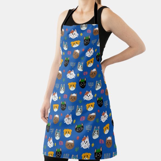 Tablier Cute Hannukah Chat Motif (Insitu)