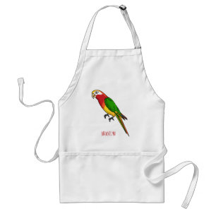 Tablier Cute happy parrot