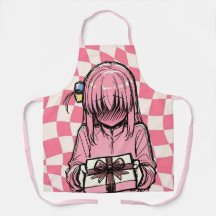 Cute Hitori Gotoh Anime Apron | Bocchi le Rocher !