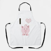 Tablier Cute I coeurs Desgin (Recto)
