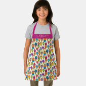 Tablier Cute Ice Cream Cones White Dessert Nom du Motif (Insitu)