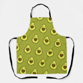 Tablier Cute Kawaii Avocado Love (Recto)