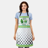 Tablier Cute Kawaii Basil et Pesto (Porté)