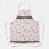 Tablier Cute Kawaii Chats Personnalisés (Recto)