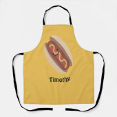 Tablier Cute Kawaii Hot Dog (Recto)