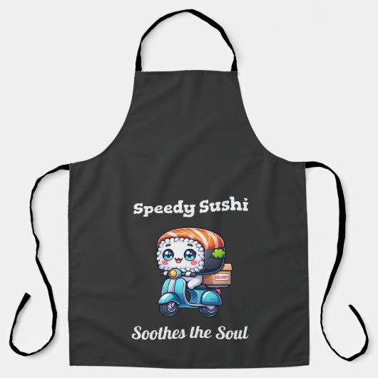 Tablier Cute Kawaii Livraison de Sushi (Recto)
