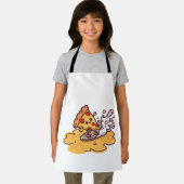 Tablier Cute Kawaii Pizza Apron Funny cheesy kitchen apron (Insitu)