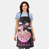 Tablier Cute Kawaii Ramen Anime nouilles Ramen Filles, Ado (Porté)