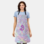 Tablier Cute Kawaii Unicorn Pastel Rainbow Magical (Porté)