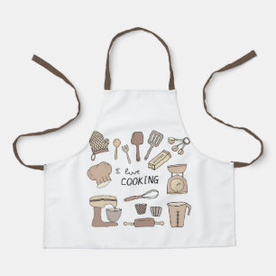 Tablier Cute Kids Apron Amour Cuisine Cuisine Amusante