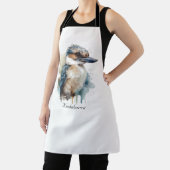 Tablier Cute Kookaburra sur une branche, personnalisé (Insitu)