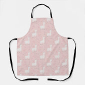 Tablier Cute llama seamless (Recto)