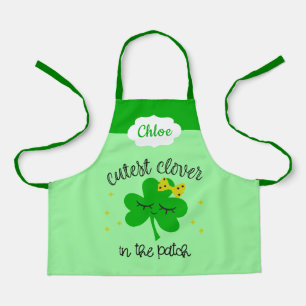 Tablier Cute Lucky Four Leaf Clover St. Patricks Day Kids
