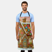 Tablier Cute, maison de pain d'épices (Porté)