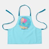 Tablier Cute Mermaid Girl Personnalisée Enfants Plage (Recto)