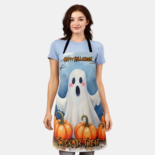 Tablier Cute Modern Halloween Spooky Collection (Porté)