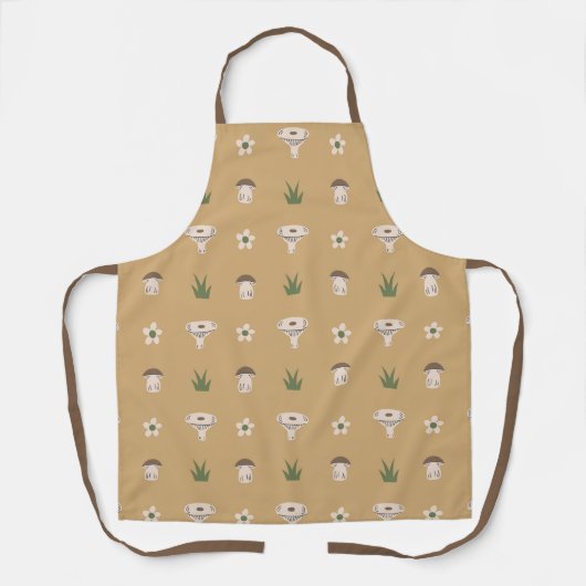 Tablier Cute Motif de champignons (Recto)