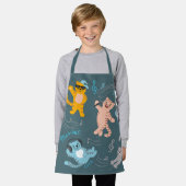 Tablier Cute Musicale Chats Motif Enfants Cuisine (Porté)
