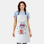 Tablier Cute Nerd Easter Day Bunny Funny Rabbit Graphic (Porté)