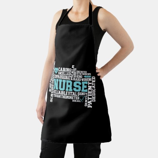 Tablier Cute Nurse RN LVN École de soins infirmiers Médica (Insitu)