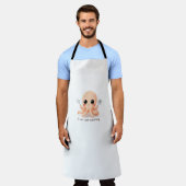 Tablier Cute Octopus Apron - Je peux cuisiner n'importe qu (Porté)