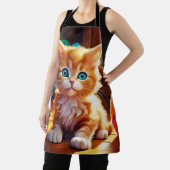 Tablier Cute Orange Kitten Art (Insitu)