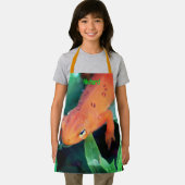 Tablier Cute Orange Salamander Nature Personnalisée (Insitu)